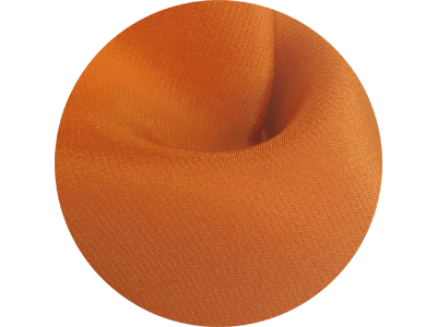silk fabric color Russet Orange