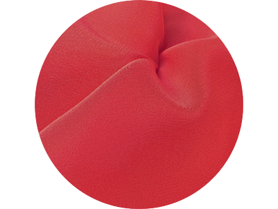 silk fabric color Poppy Red